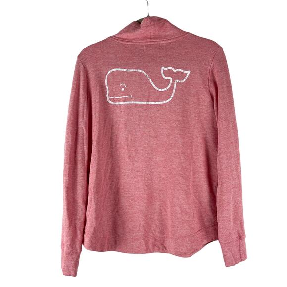 Vineyard Vines Tops - Vineyard Vines Sweatshirt Womens Small Pink Mock Neck Logo Long Sleeve Pullover